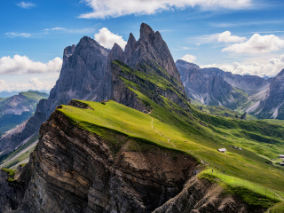 Parco Naturale Puez Odle Dolomites South Tyrol in Italy wallpaper 320x240