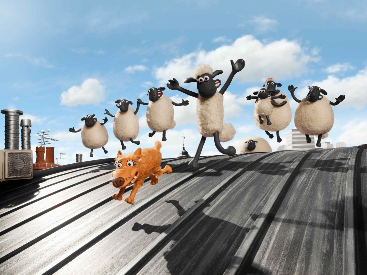 Das Shaun the Sheep Movie Wallpaper 1400x1050