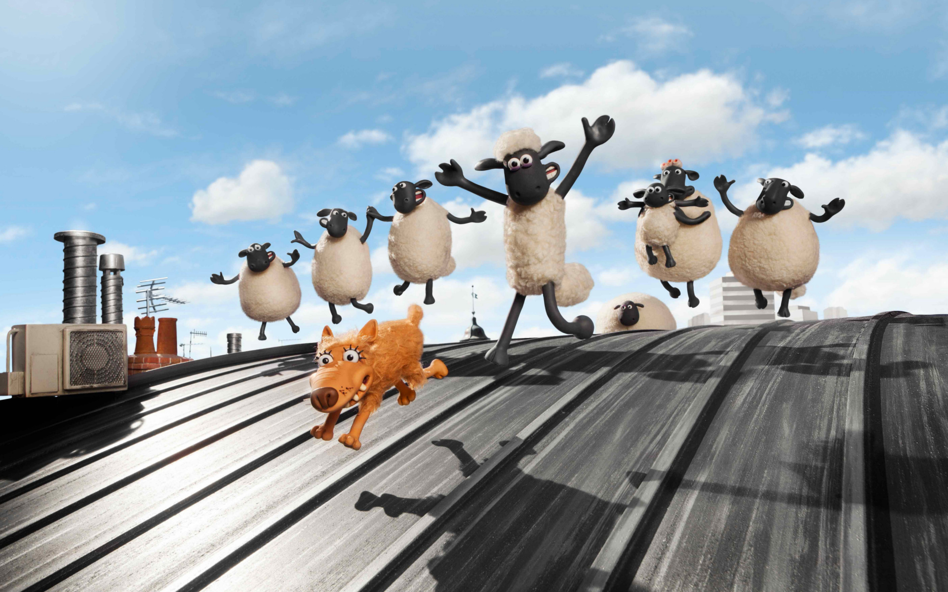 Das Shaun the Sheep Movie Wallpaper 1920x1200