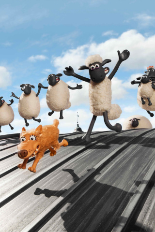 Das Shaun the Sheep Movie Wallpaper 320x480