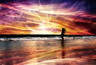 Windy Beach - Obrázkek zdarma pro Desktop Netbook 1024x600