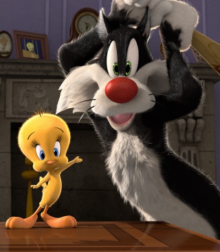 Sylvester And Tweety - Obrázkek zdarma pro iPhone 4S