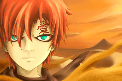 Screenshot №1 pro téma Gaara, Naruto Fanfiction 480x320