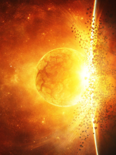 Screenshot №1 pro téma Fire Planet 240x320