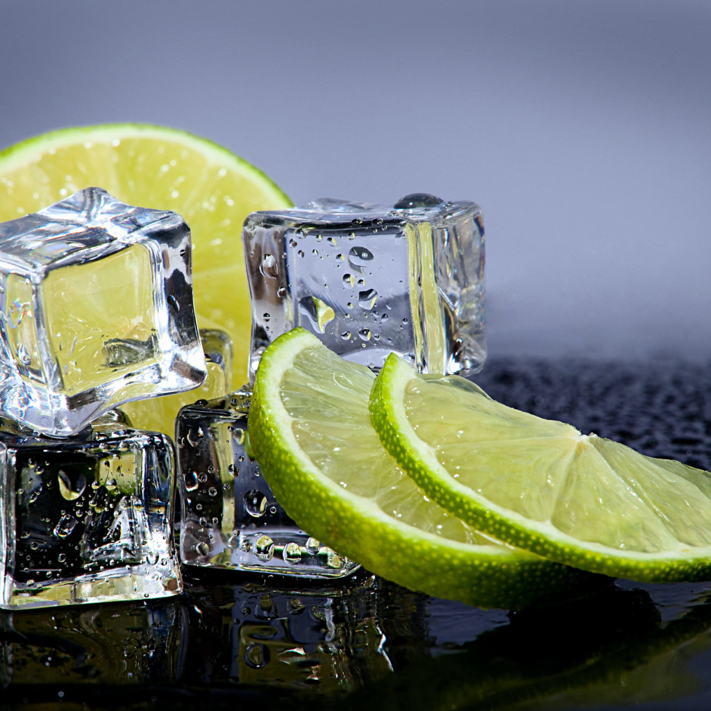 Lime With Ice wallpaper 1024x1024
