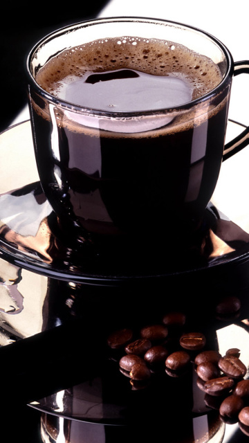 Das Morning Coffee Cup Wallpaper 360x640