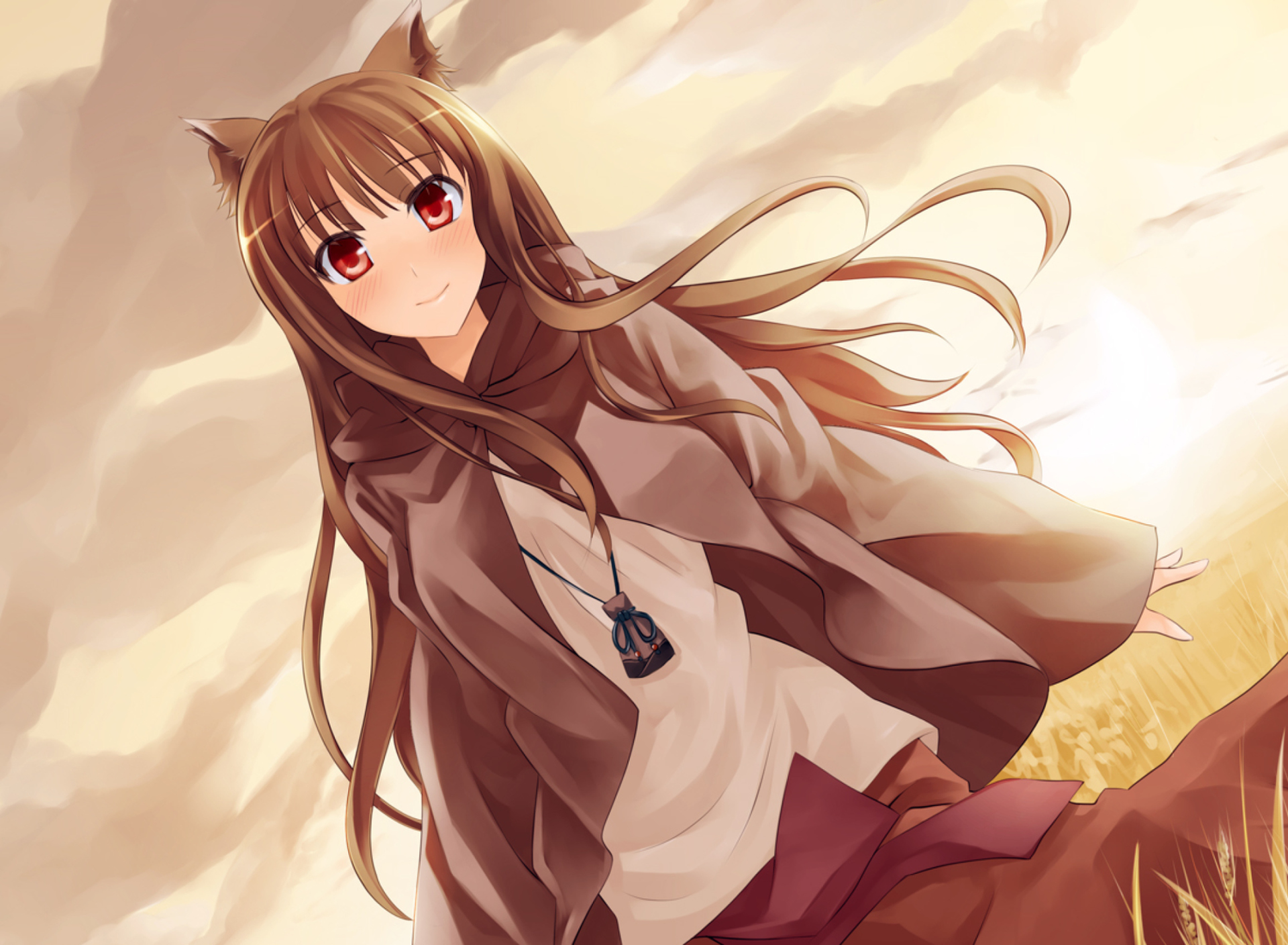 Screenshot №1 pro téma Smile Spice And Wolf 1920x1408