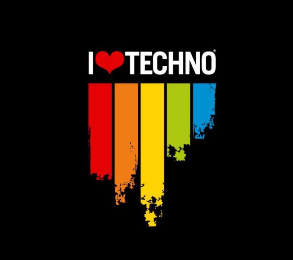 I Love Techno wallpaper 960x854