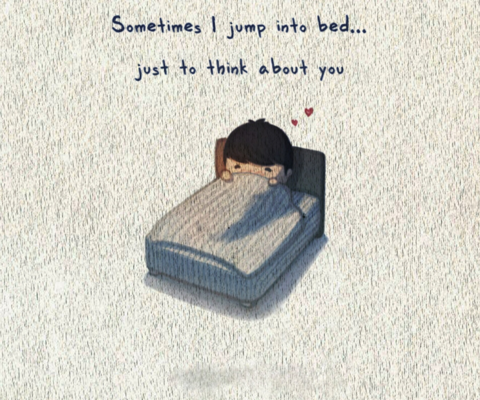 Das Love Is Jump To Bed Wallpaper 960x800