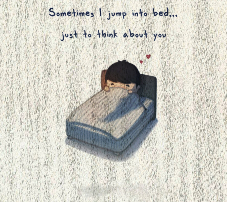 Das Love Is Jump To Bed Wallpaper 960x854