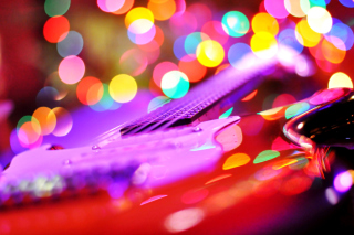 Free Bokeh Guitar Picture for Android, iPhone and iPad