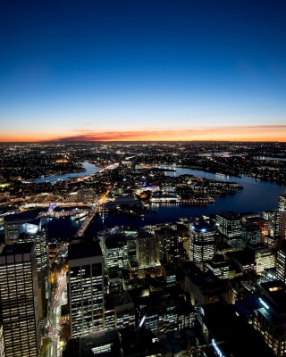 Sydney Night Lights - Obrázkek zdarma pro 128x160