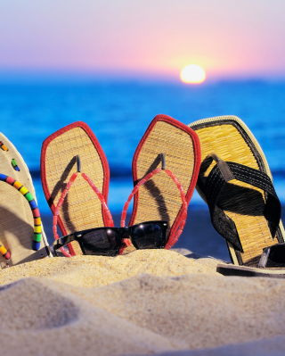 Beach Slippers sfondi gratuiti per Nokia Asha 308