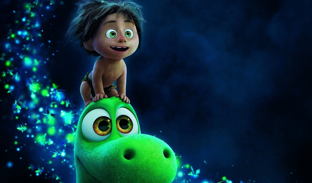 Das The Good Dinosaur Cartoon Wallpaper 1024x600