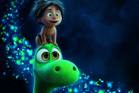 Обои The Good Dinosaur Cartoon 480x320