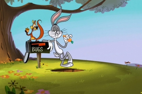 Fondo de pantalla Bugs Bunny Cartoon Wabbit 480x320
