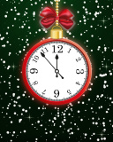 Das Happy New Year Clock Wallpaper 128x160