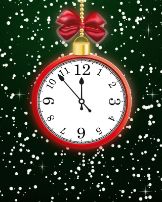 Happy New Year Clock - Obrázkek zdarma pro 640x960