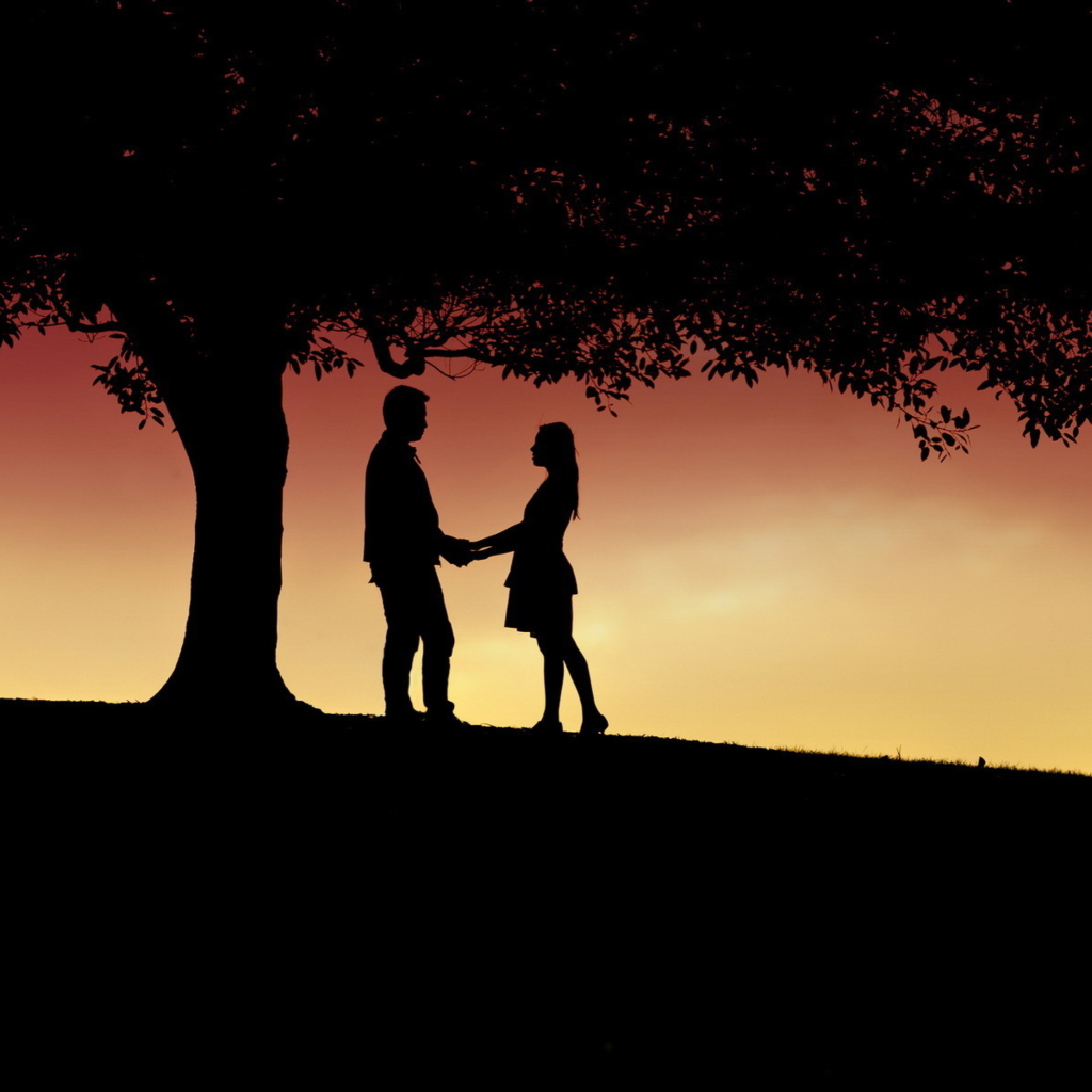 Обои Romantic Silhouettes 1024x1024