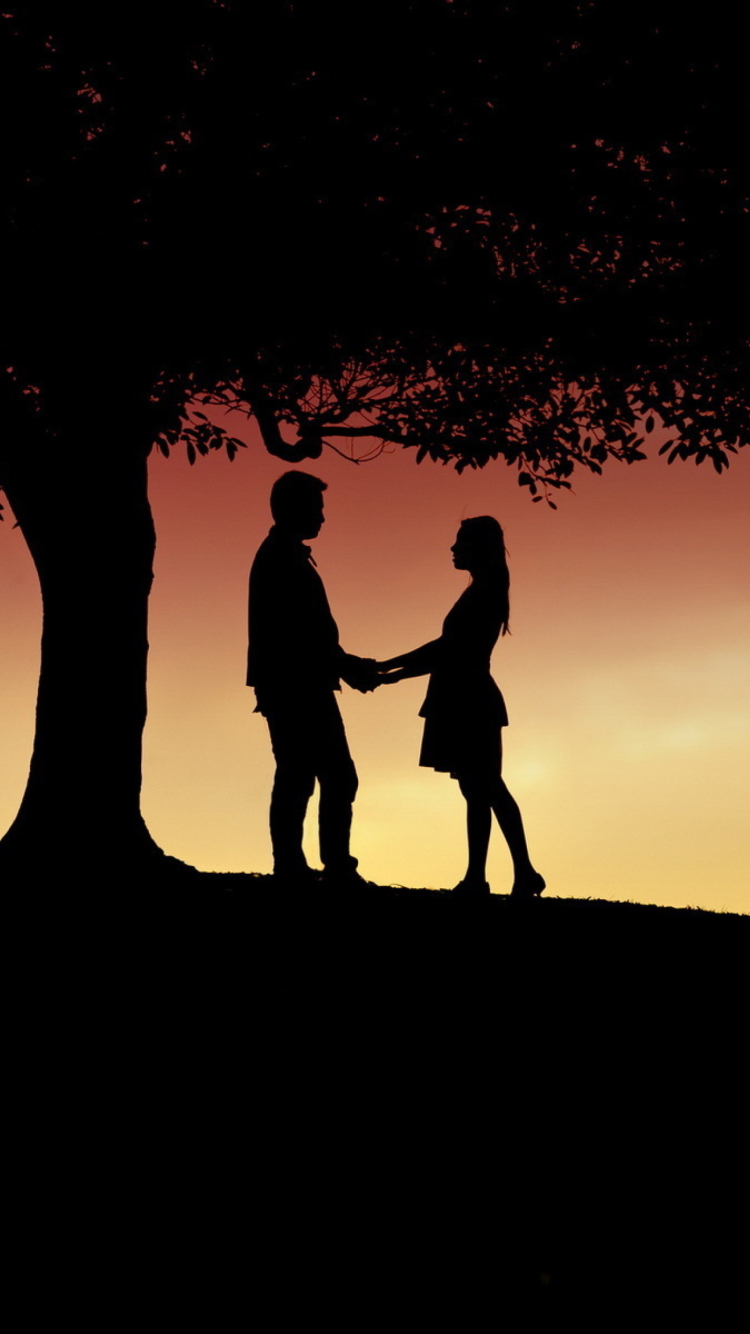 Screenshot №1 pro téma Romantic Silhouettes 750x1334