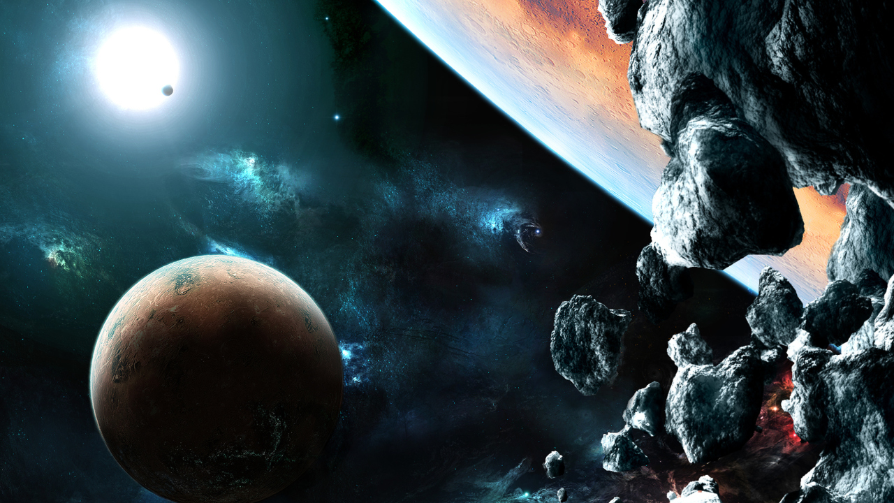 Das Asteroids Wallpaper 1280x720