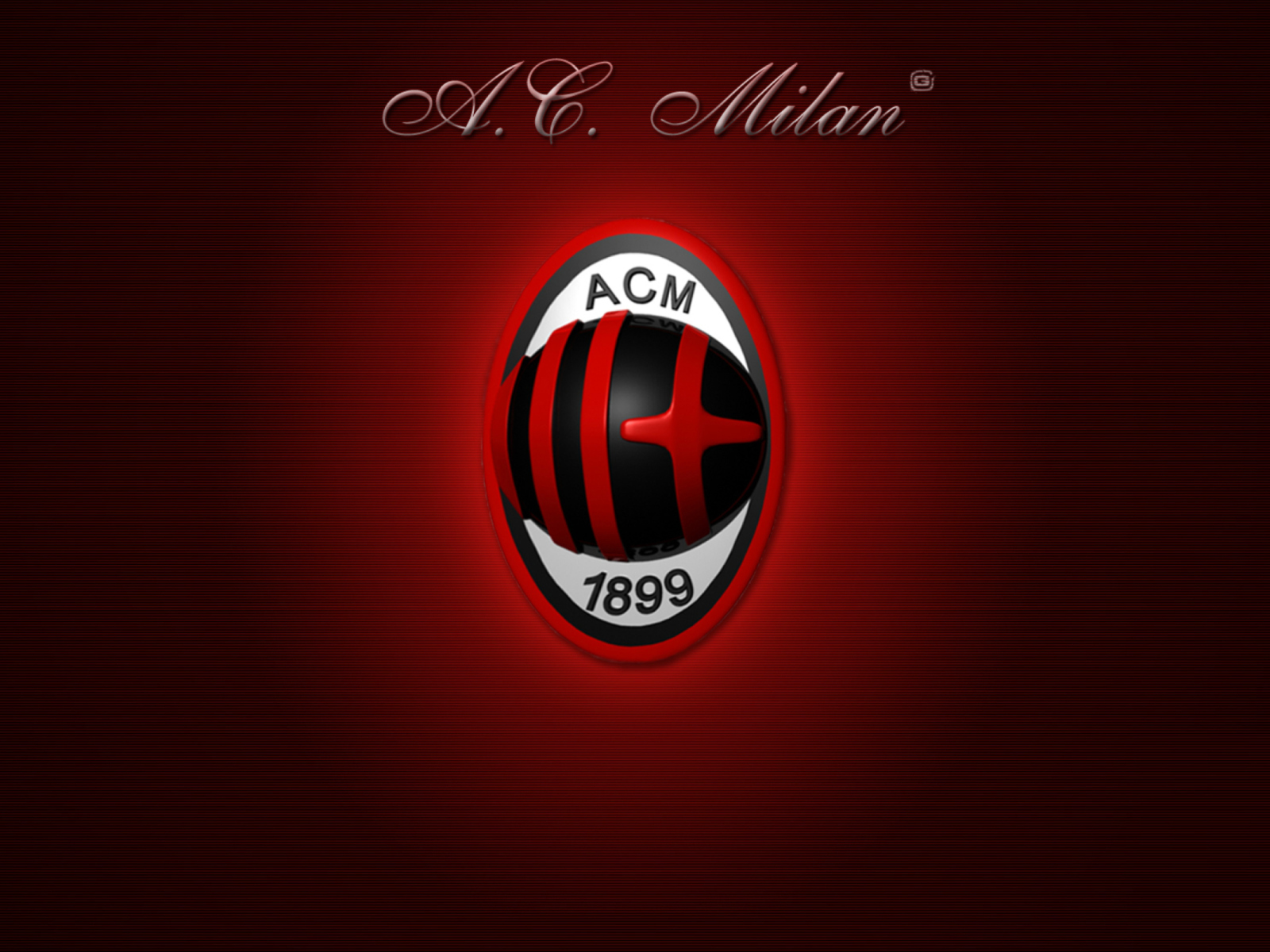 Screenshot №1 pro téma AC Milan Logo 1600x1200