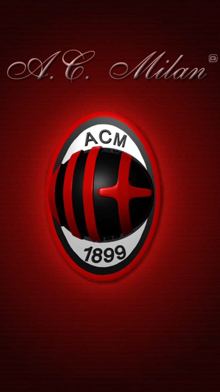 AC Milan Logo wallpaper 750x1334