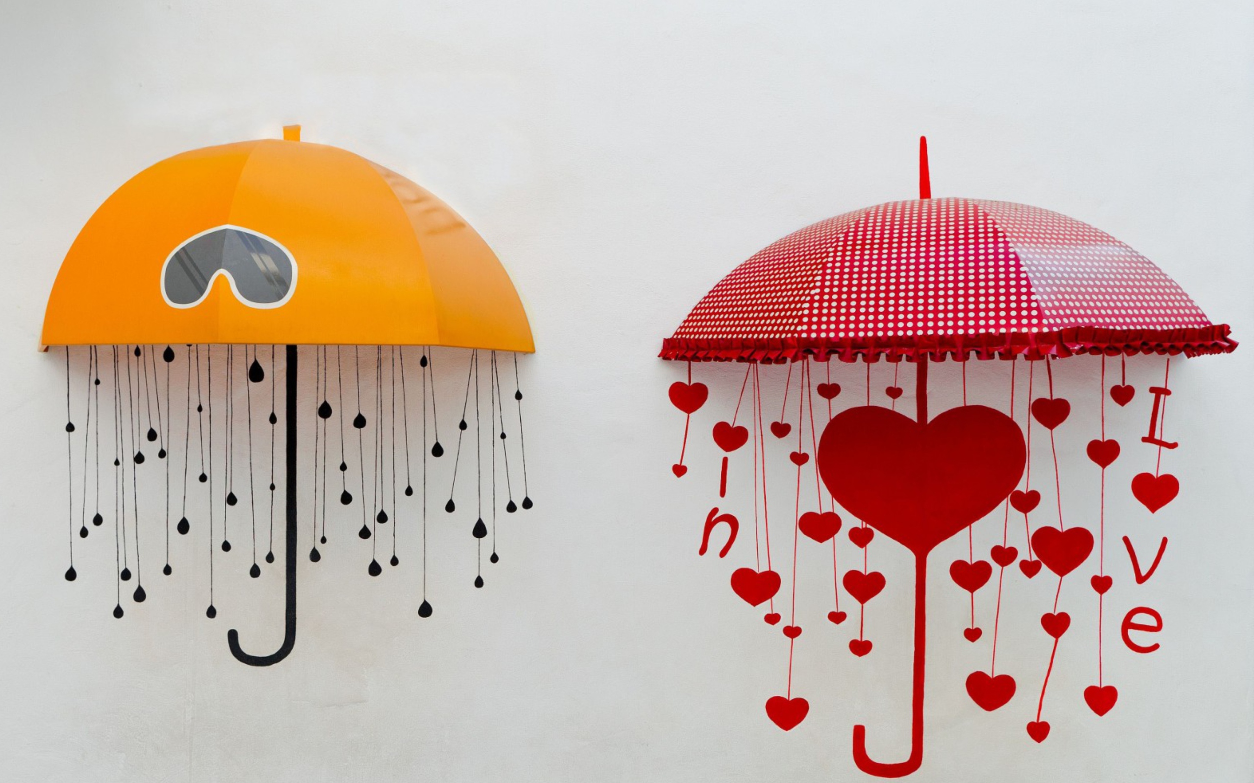 Love Umbrella wallpaper 2560x1600