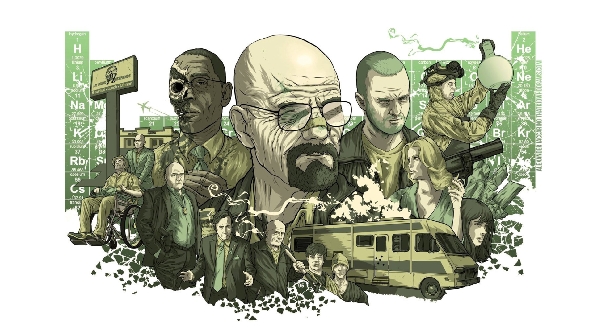 Das Breaking Bad Poster Wallpaper 1920x1080