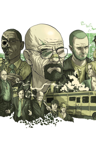 Обои Breaking Bad Poster 320x480