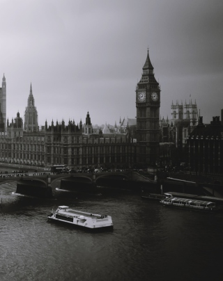 London City Black And White - Fondos de pantalla gratis para iPhone 5S