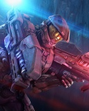 Master Chief in Halo Game wallpaper 128x160