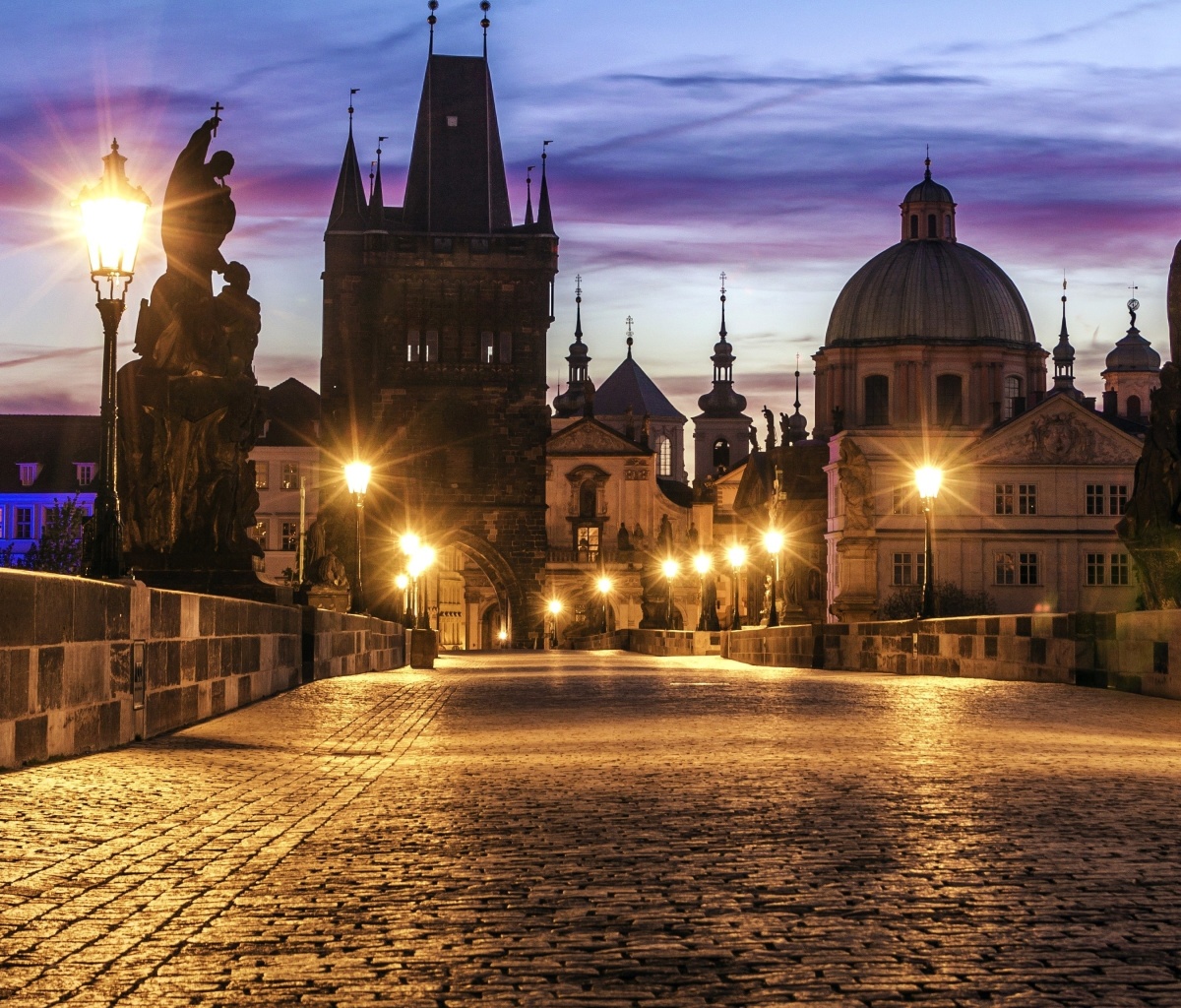 Prague Charles Bridge wallpaper 1200x1024