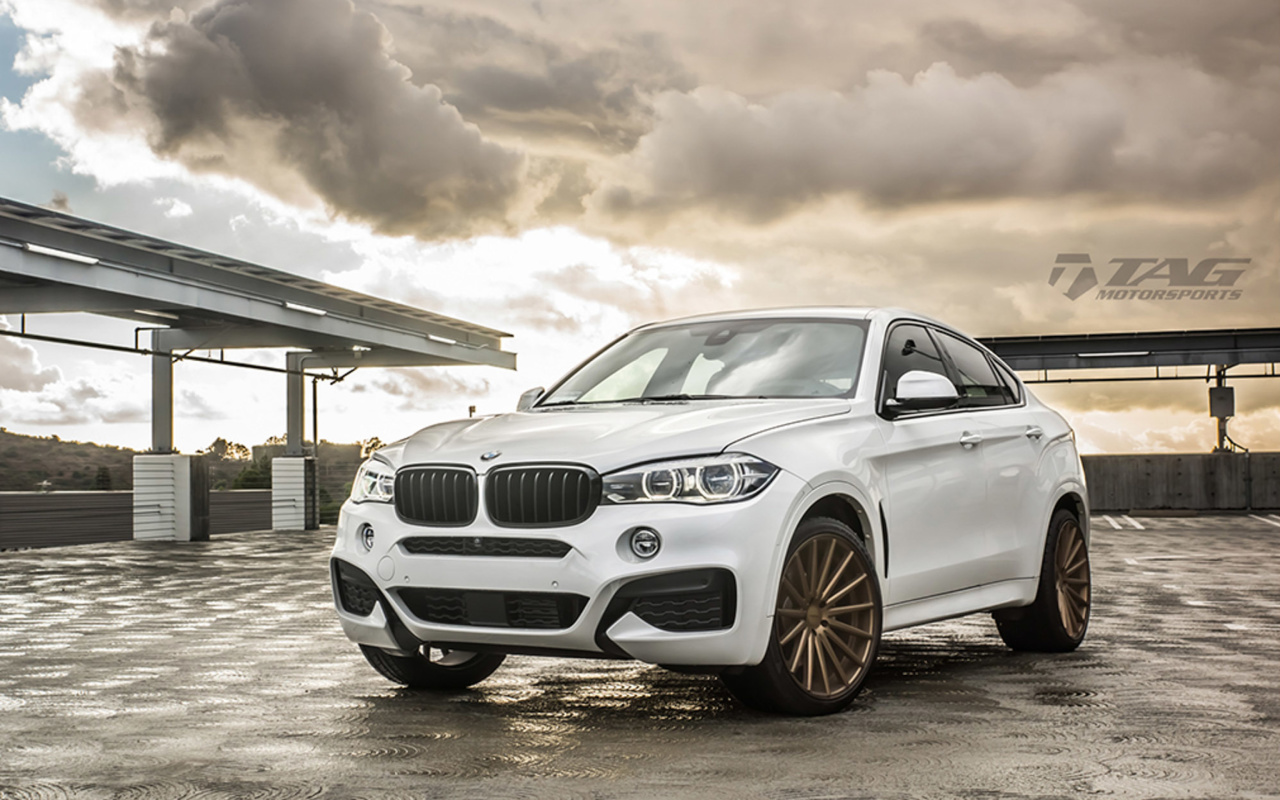 BMW X6 Vossen Wheels VVS CV3 wallpaper 1280x800