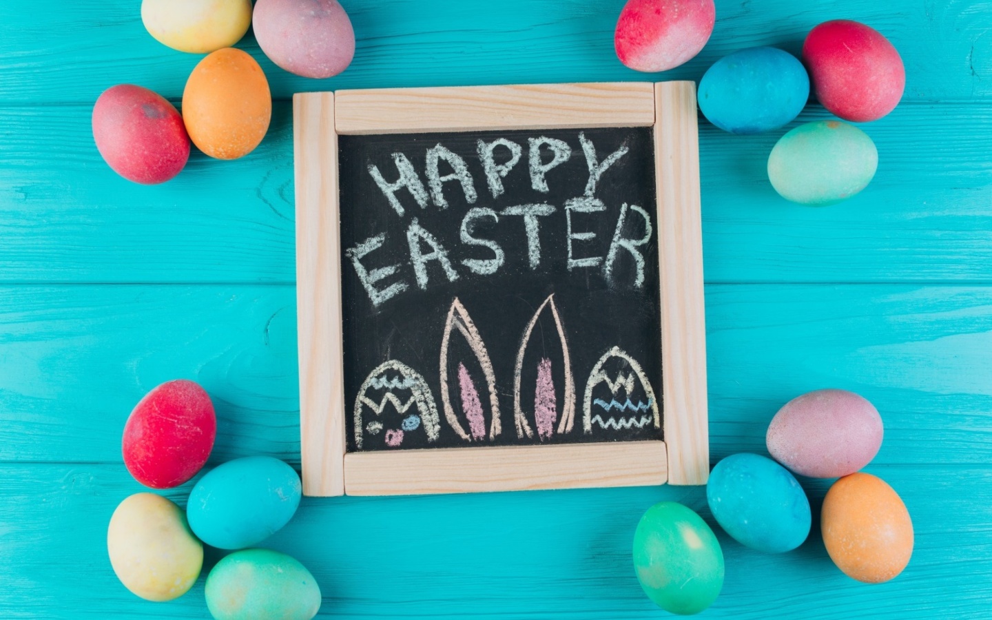 Обои Easter Blue Background 1440x900