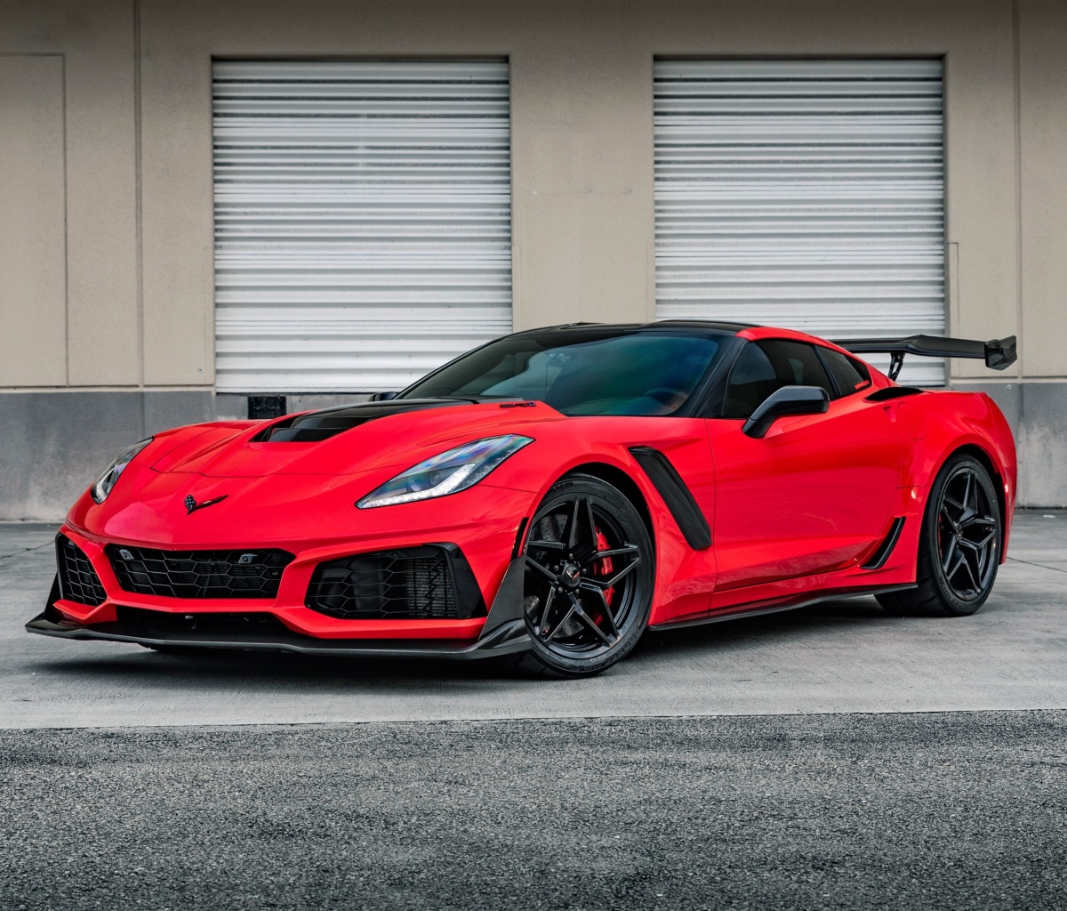 Fondo de pantalla Chevrolet Corvette Red Tuning 1200x1024