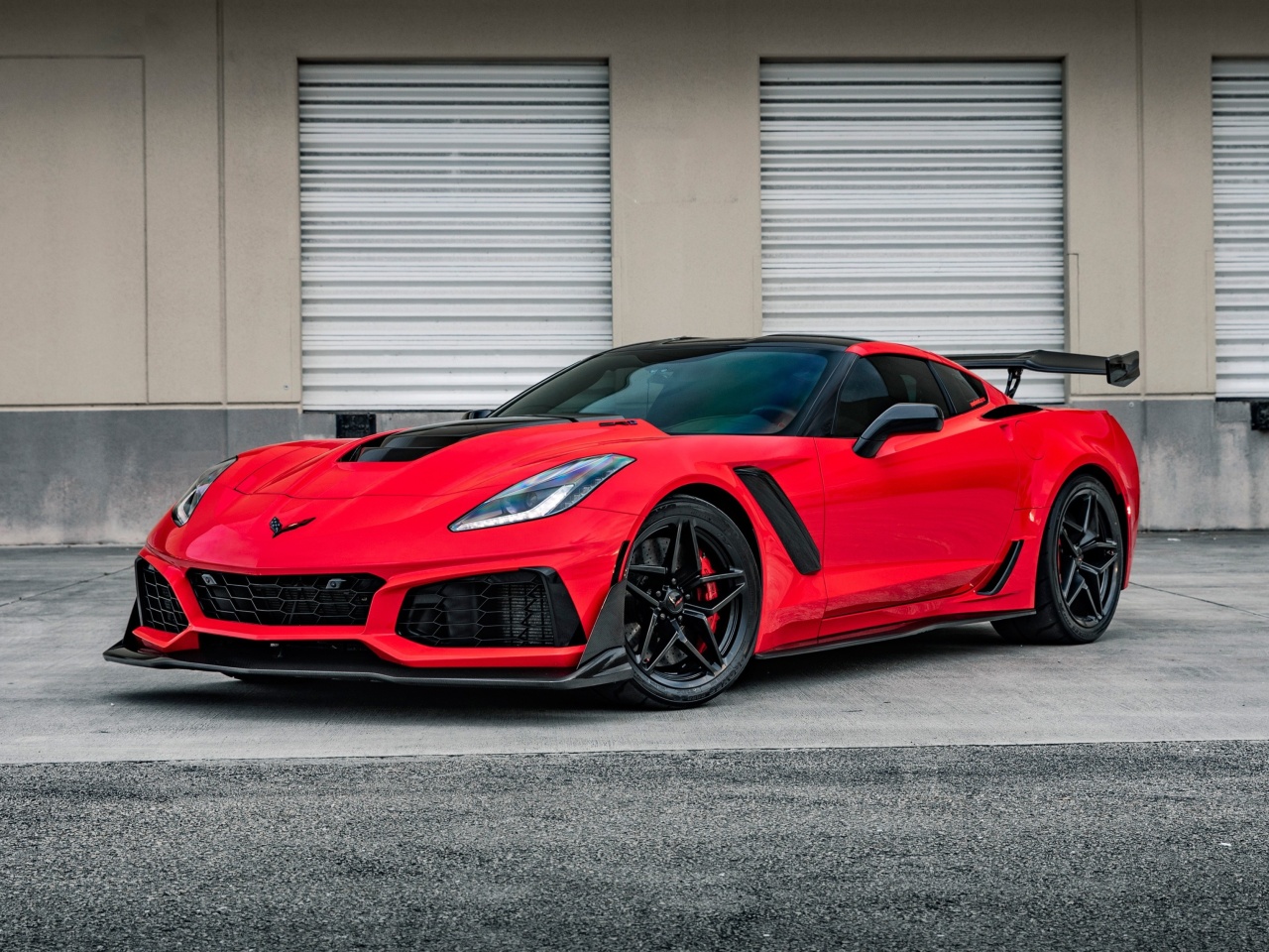 Chevrolet Corvette Red Tuning wallpaper 1280x960