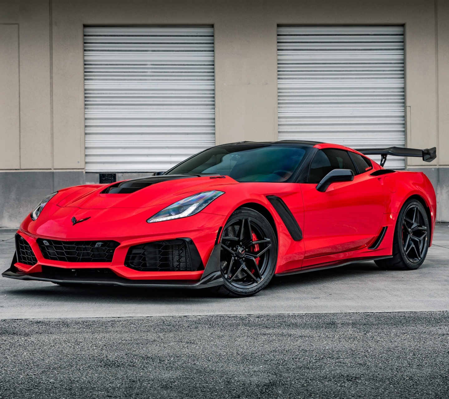 Chevrolet Corvette Red Tuning wallpaper 1440x1280