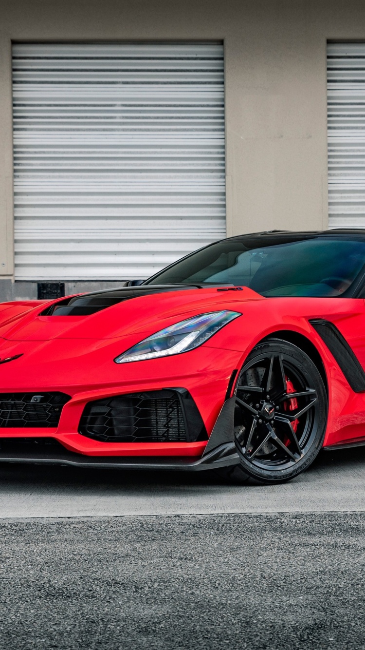 Chevrolet Corvette Red Tuning screenshot #1 750x1334