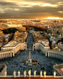 Обои St. Peter's Square in Rome 128x160