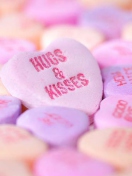 Fondo de pantalla Hugs And Kisses 132x176