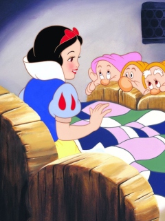 Snow White and the Seven Dwarfs wallpaper 240x320