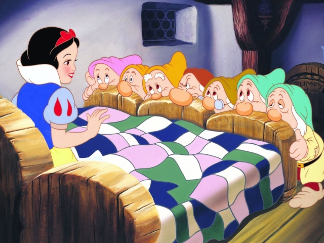 Das Snow White and the Seven Dwarfs Wallpaper 640x480