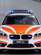 Fondo de pantalla BMW 2 Police Car 132x176