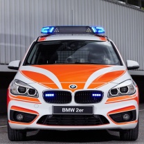 Sfondi BMW 2 Police Car 208x208