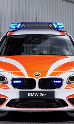 Das BMW 2 Police Car Wallpaper 240x400
