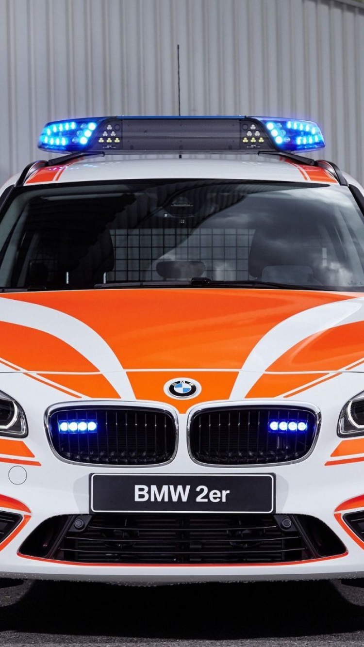 Das BMW 2 Police Car Wallpaper 750x1334