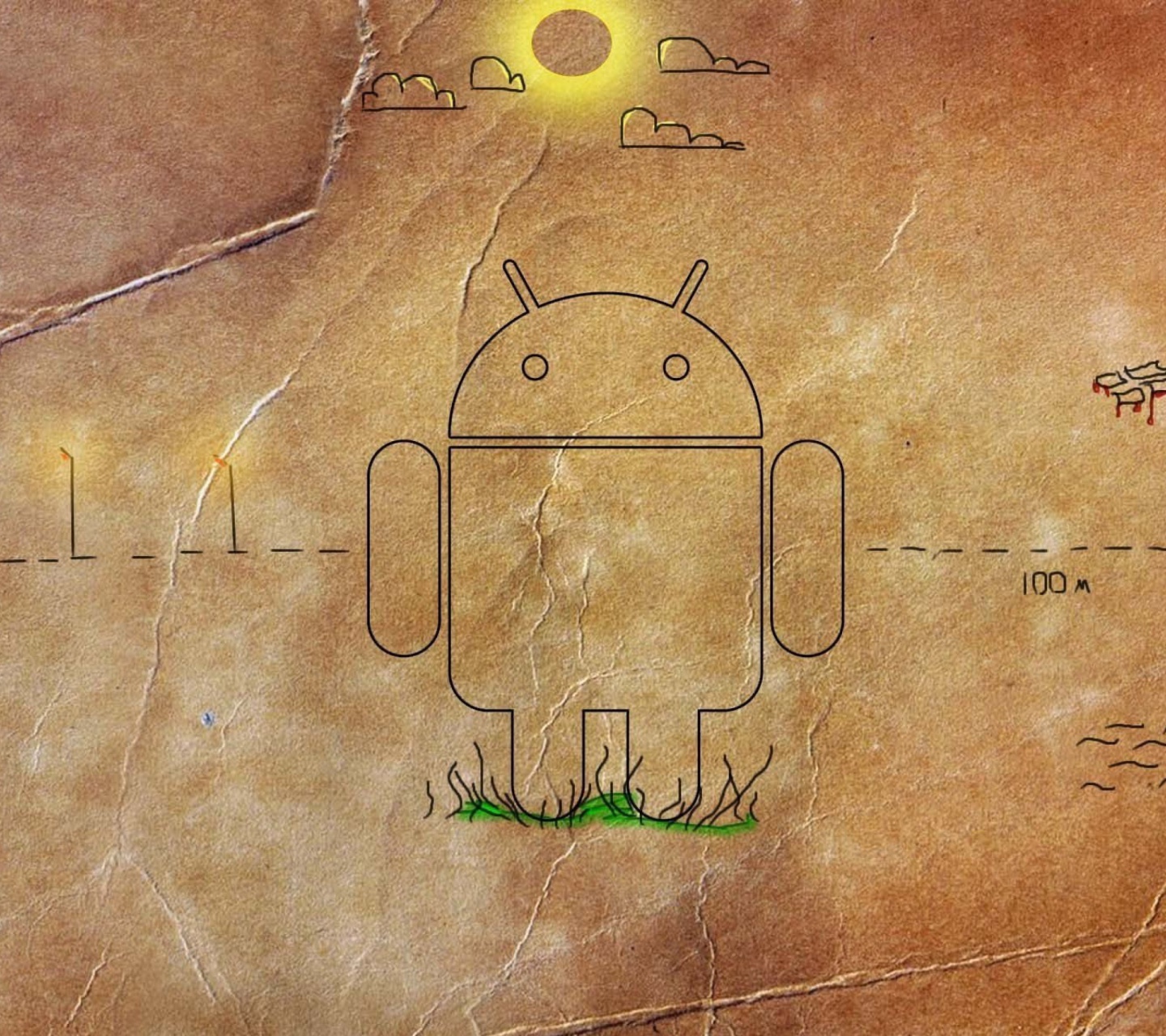 Обои Android HD Logo 1440x1280