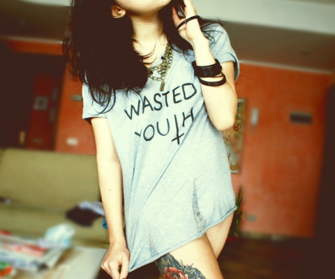 Wasted Youth T-Shirt wallpaper 480x400