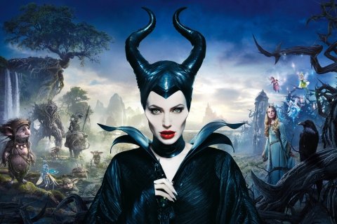 Das Angelina Jolie In Maleficent Wallpaper 480x320